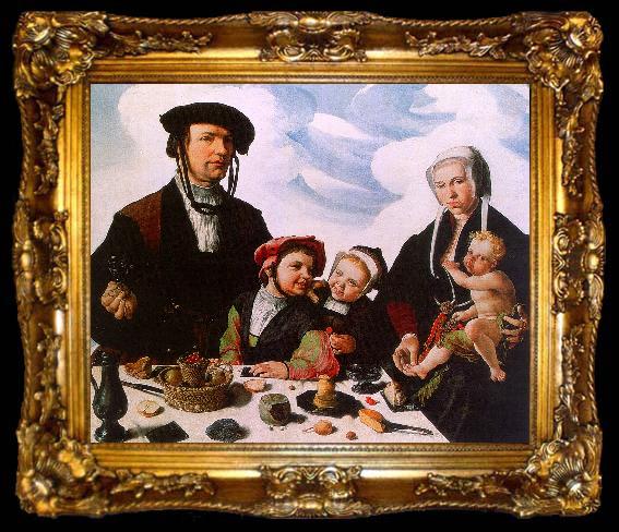 framed  Maerten Jacobsz van Heemskerck Family Portrait, ta009-2